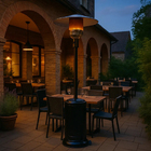 Aquecedor Externo A Gás Glp Tipo Chapéu 13.000w | Favex Preto